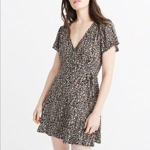 Abercrombie 90s floral wrap dress